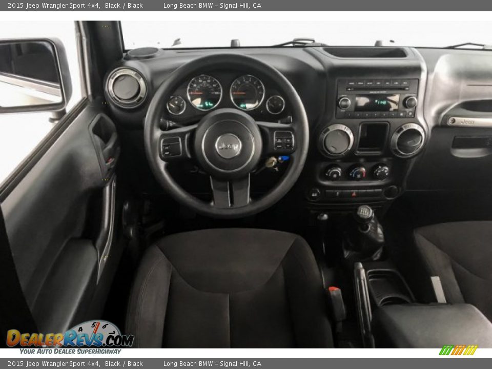 2015 Jeep Wrangler Sport 4x4 Black / Black Photo #4