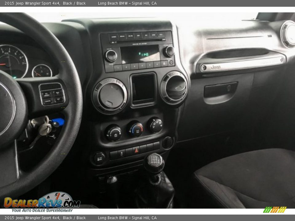 2015 Jeep Wrangler Sport 4x4 Black / Black Photo #5