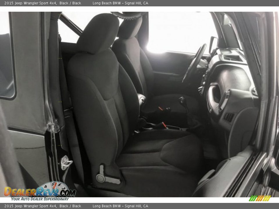 2015 Jeep Wrangler Sport 4x4 Black / Black Photo #6