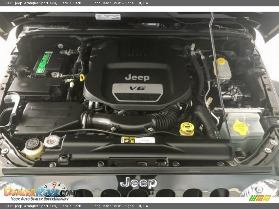 2015 Jeep Wrangler Sport 4x4 Black / Black Photo #8