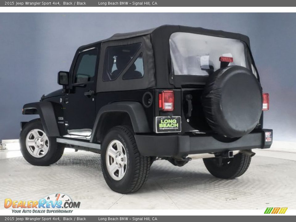 2015 Jeep Wrangler Sport 4x4 Black / Black Photo #9