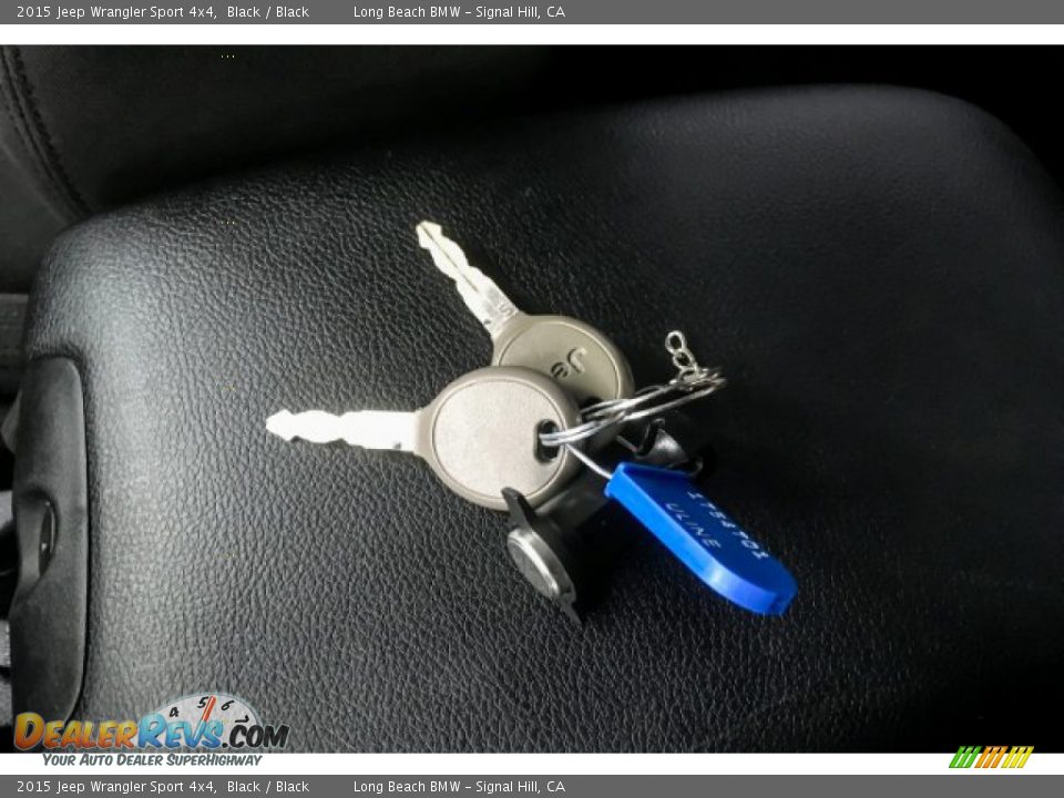 2015 Jeep Wrangler Sport 4x4 Black / Black Photo #10