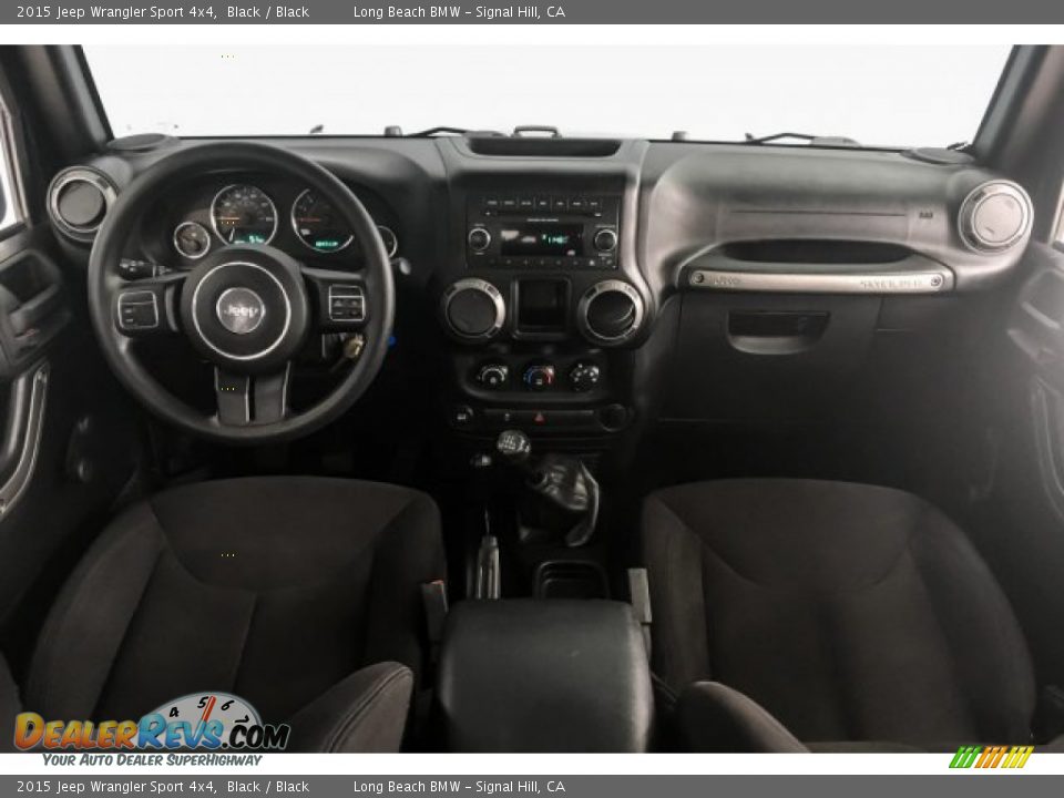 2015 Jeep Wrangler Sport 4x4 Black / Black Photo #14