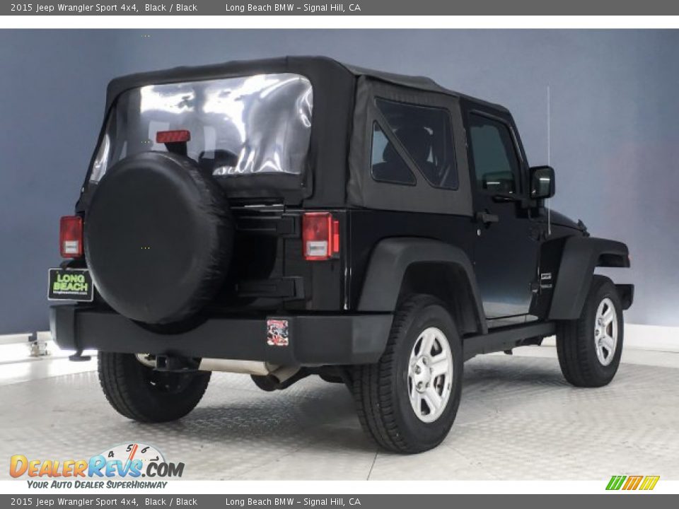 2015 Jeep Wrangler Sport 4x4 Black / Black Photo #15