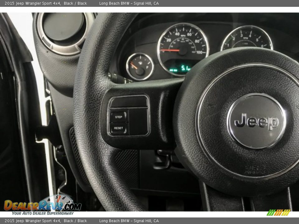 2015 Jeep Wrangler Sport 4x4 Black / Black Photo #16