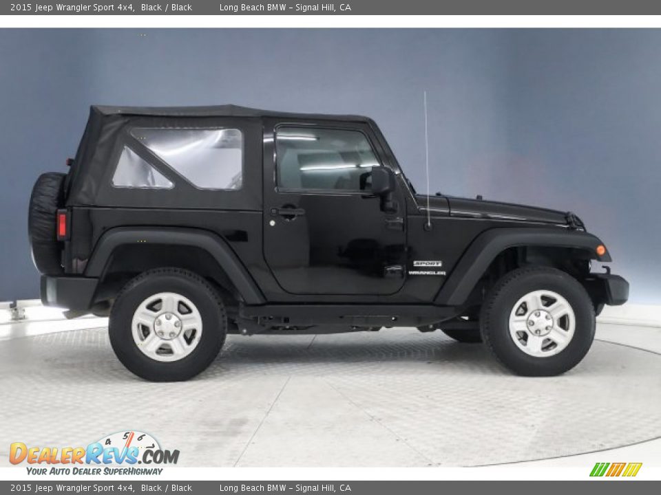 2015 Jeep Wrangler Sport 4x4 Black / Black Photo #18