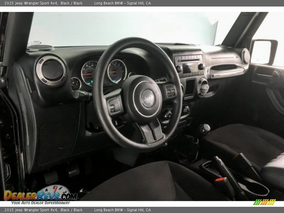 2015 Jeep Wrangler Sport 4x4 Black / Black Photo #20