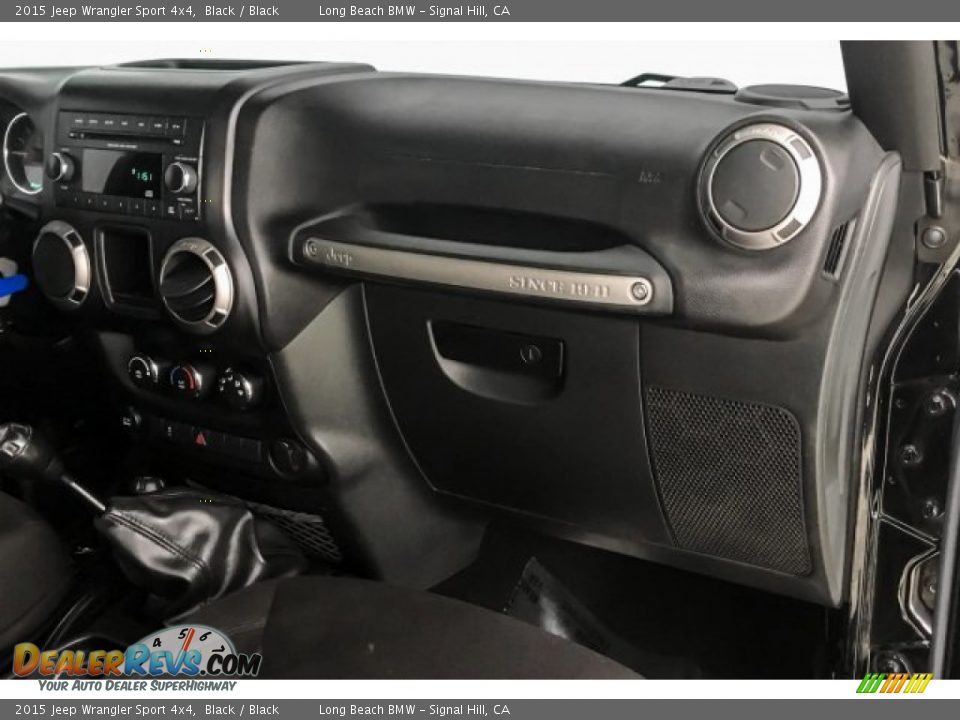 2015 Jeep Wrangler Sport 4x4 Black / Black Photo #24