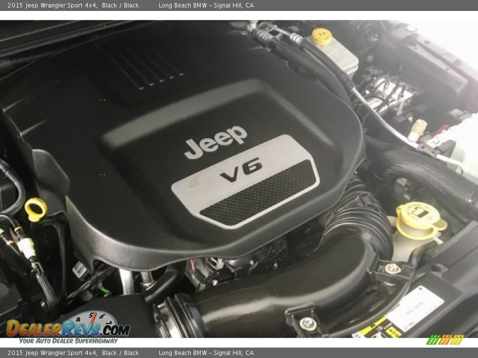 2015 Jeep Wrangler Sport 4x4 Black / Black Photo #26