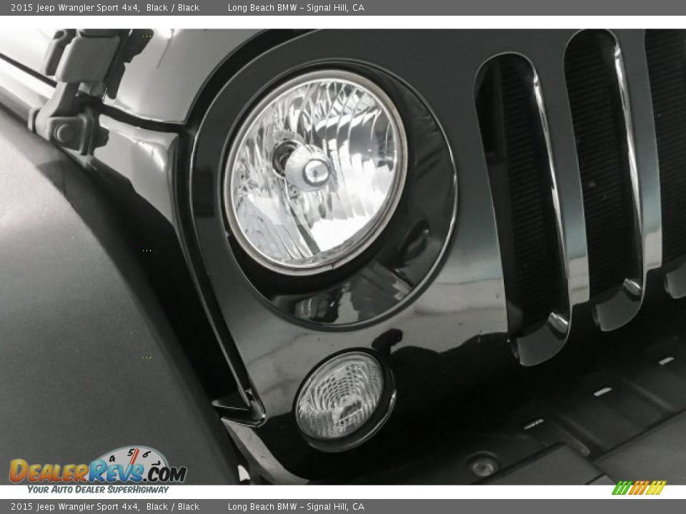 2015 Jeep Wrangler Sport 4x4 Black / Black Photo #27
