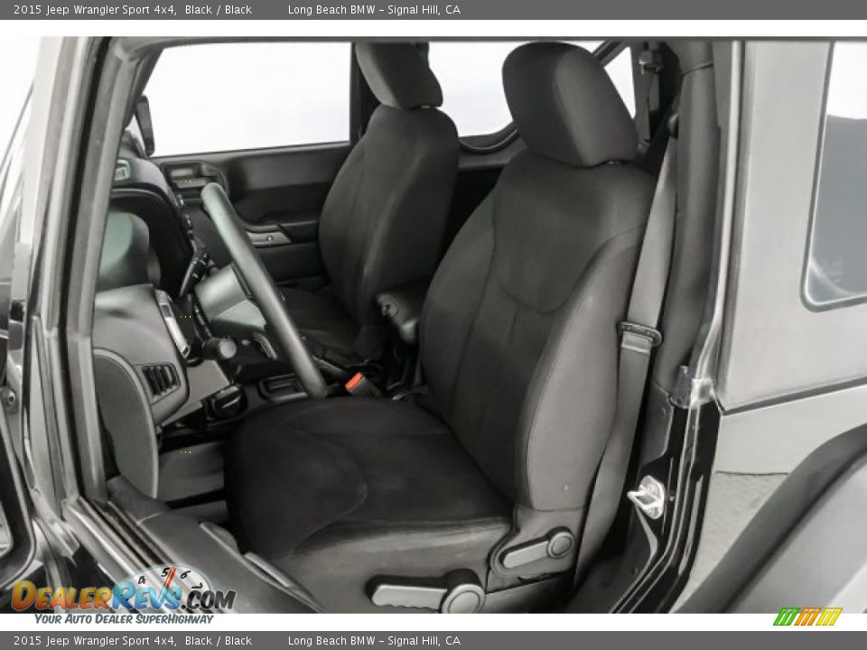 2015 Jeep Wrangler Sport 4x4 Black / Black Photo #29