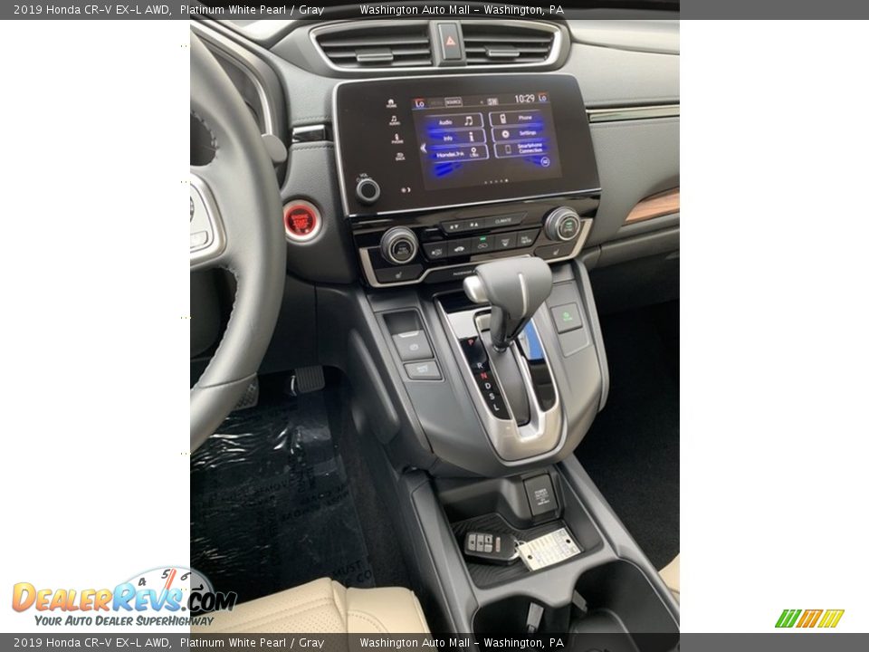 2019 Honda CR-V EX-L AWD Platinum White Pearl / Gray Photo #33