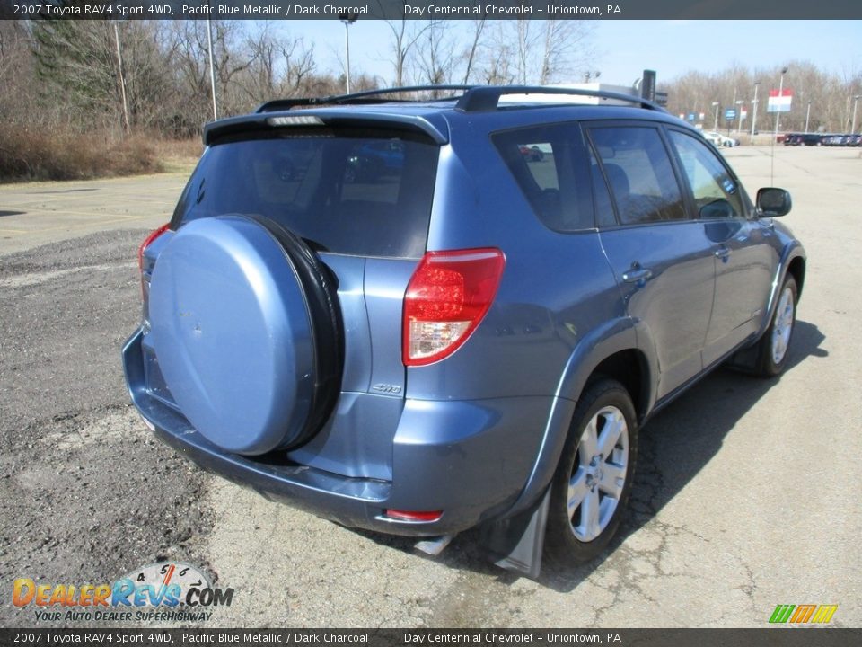 2007 Toyota RAV4 Sport 4WD Pacific Blue Metallic / Dark Charcoal Photo #6