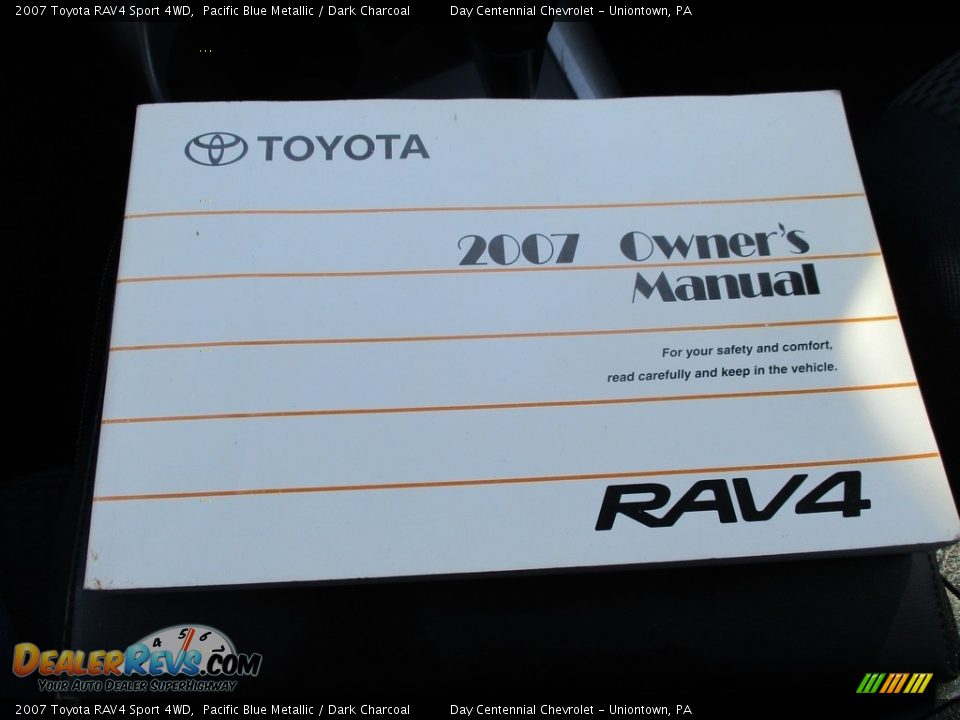 2007 Toyota RAV4 Sport 4WD Pacific Blue Metallic / Dark Charcoal Photo #35
