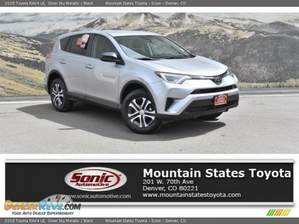 2018 Toyota RAV4 LE Silver Sky Metallic / Black Photo #1