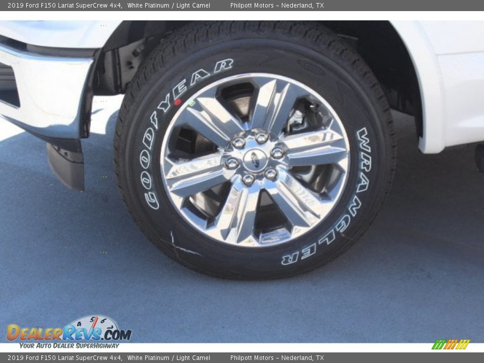 2019 Ford F150 Lariat SuperCrew 4x4 White Platinum / Light Camel Photo #5