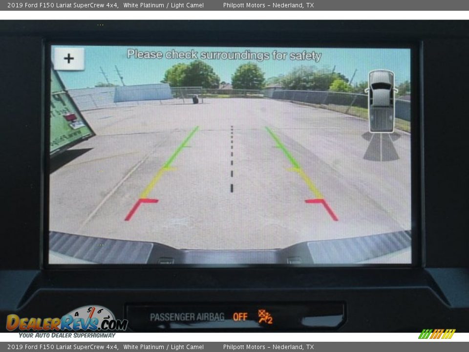 2019 Ford F150 Lariat SuperCrew 4x4 White Platinum / Light Camel Photo #14