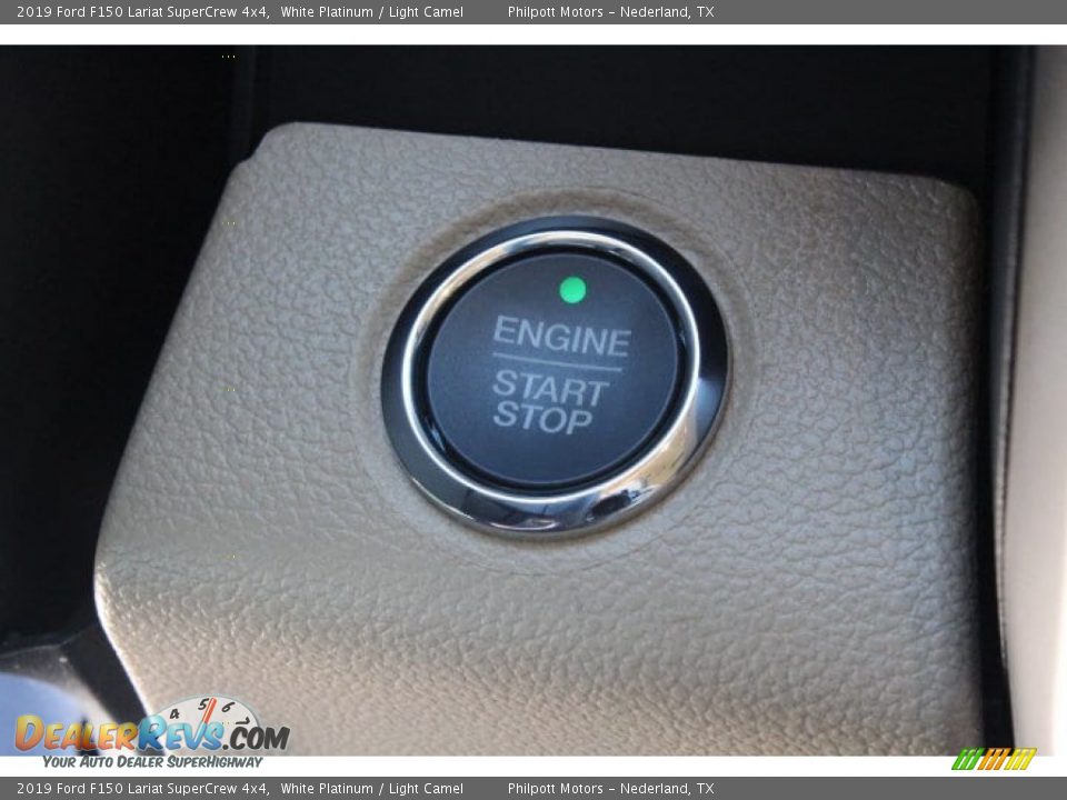 2019 Ford F150 Lariat SuperCrew 4x4 White Platinum / Light Camel Photo #15