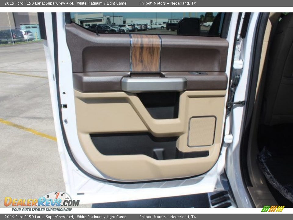 2019 Ford F150 Lariat SuperCrew 4x4 White Platinum / Light Camel Photo #18