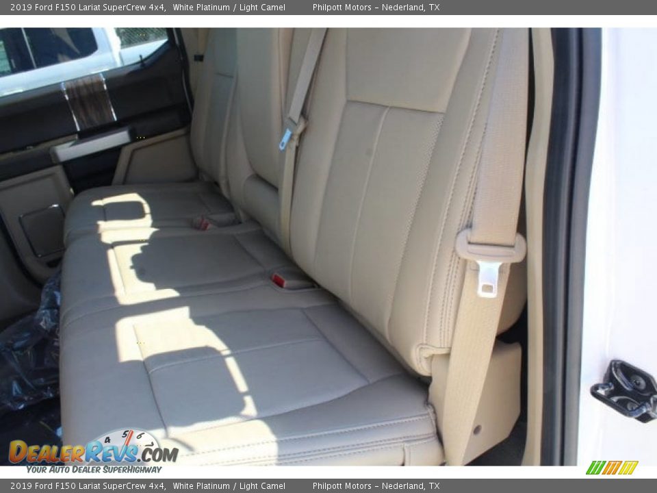 2019 Ford F150 Lariat SuperCrew 4x4 White Platinum / Light Camel Photo #19