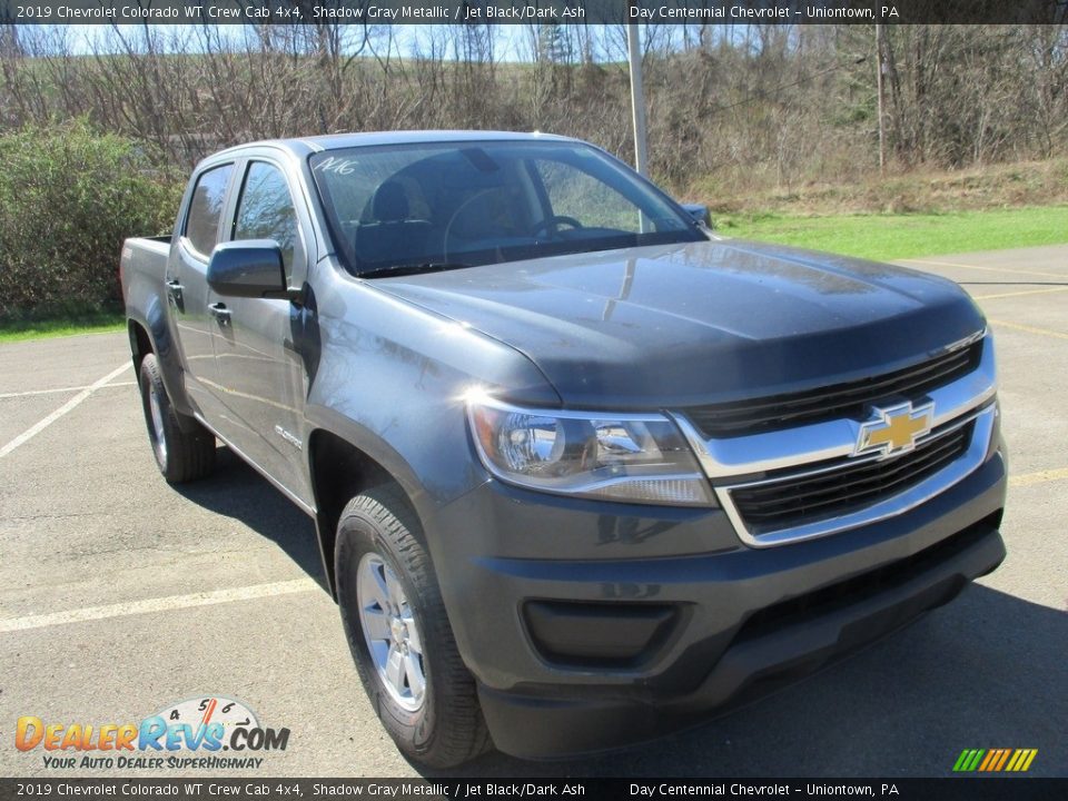 2019 Chevrolet Colorado WT Crew Cab 4x4 Shadow Gray Metallic / Jet Black/Dark Ash Photo #10
