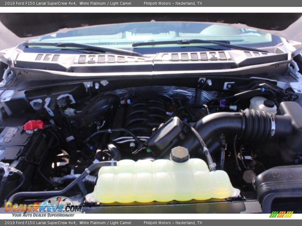 2019 Ford F150 Lariat SuperCrew 4x4 White Platinum / Light Camel Photo #23