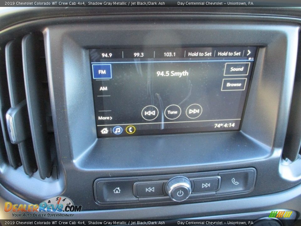 2019 Chevrolet Colorado WT Crew Cab 4x4 Shadow Gray Metallic / Jet Black/Dark Ash Photo #17