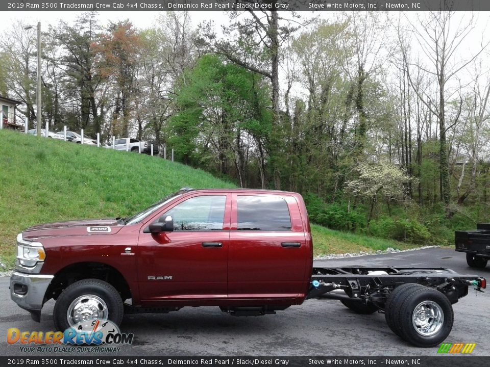 Delmonico Red Pearl 2019 Ram 3500 Tradesman Crew Cab 4x4 Chassis Photo #1