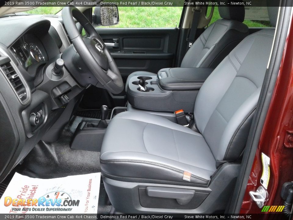Front Seat of 2019 Ram 3500 Tradesman Crew Cab 4x4 Chassis Photo #8