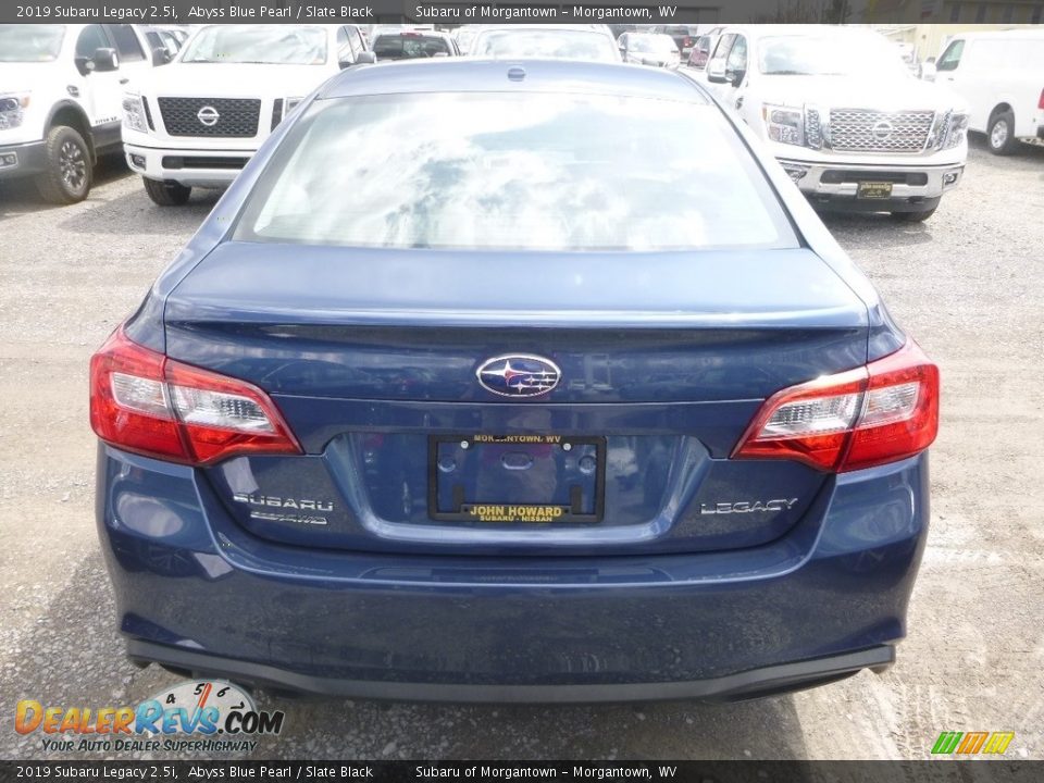 2019 Subaru Legacy 2.5i Abyss Blue Pearl / Slate Black Photo #5