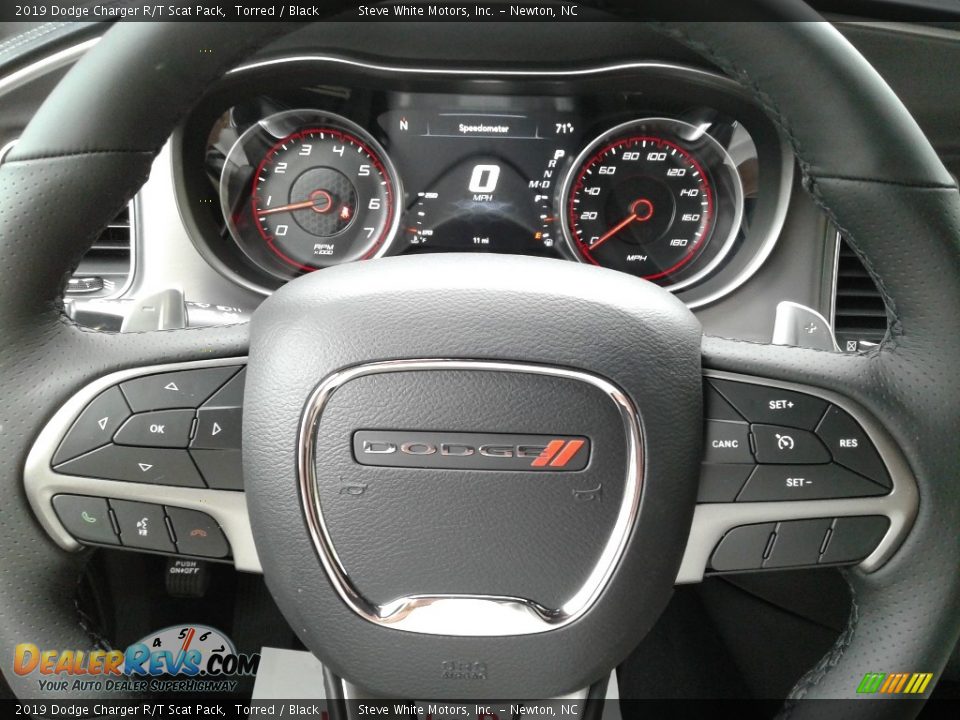 2019 Dodge Charger R/T Scat Pack Steering Wheel Photo #10