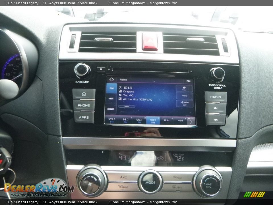 2019 Subaru Legacy 2.5i Abyss Blue Pearl / Slate Black Photo #16