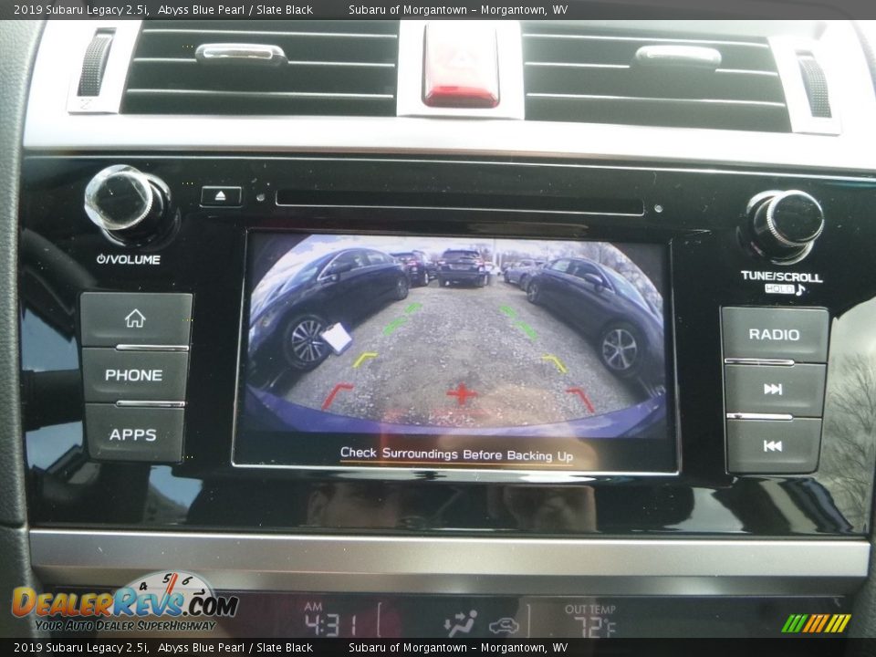 2019 Subaru Legacy 2.5i Abyss Blue Pearl / Slate Black Photo #17