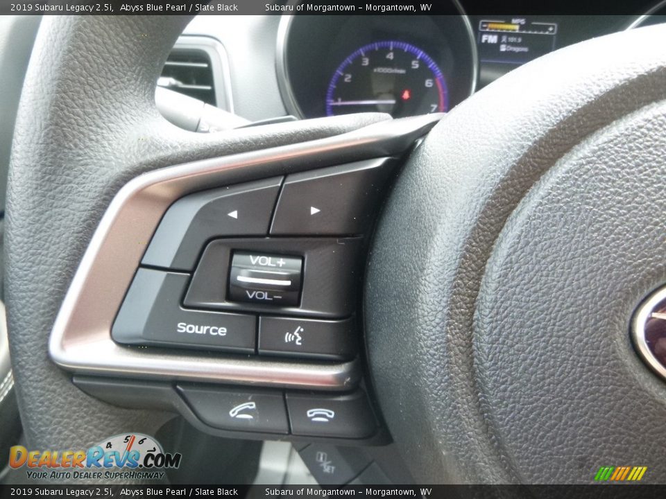 2019 Subaru Legacy 2.5i Abyss Blue Pearl / Slate Black Photo #19