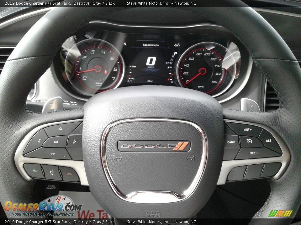 2019 Dodge Charger R/T Scat Pack Steering Wheel Photo #10