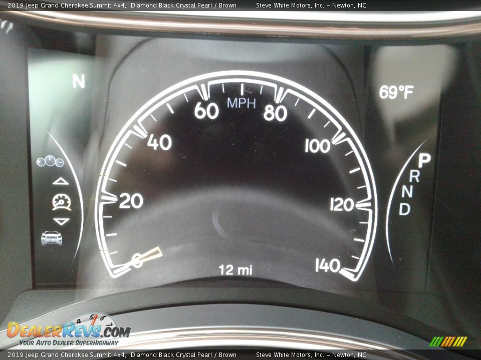 2019 Jeep Grand Cherokee Summit 4x4 Diamond Black Crystal Pearl / Brown Photo #15