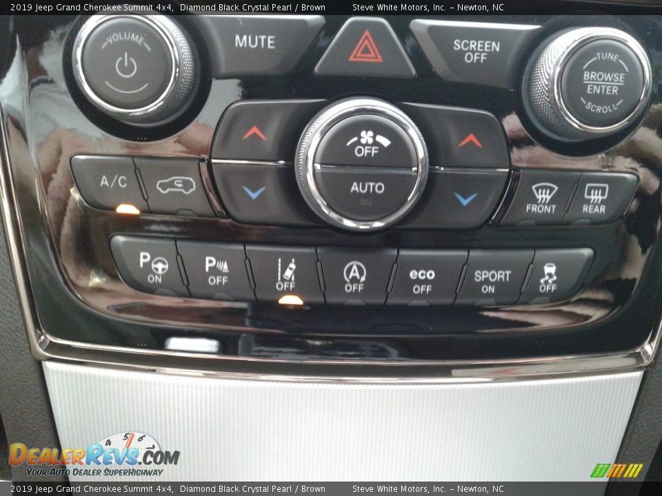2019 Jeep Grand Cherokee Summit 4x4 Diamond Black Crystal Pearl / Brown Photo #20