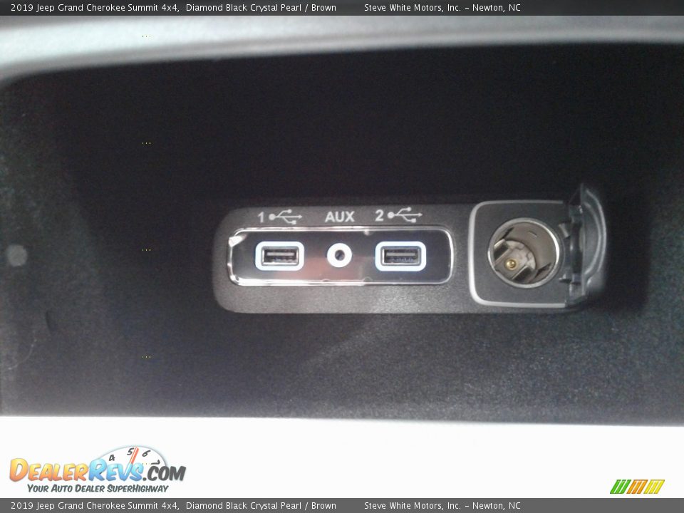 2019 Jeep Grand Cherokee Summit 4x4 Diamond Black Crystal Pearl / Brown Photo #21