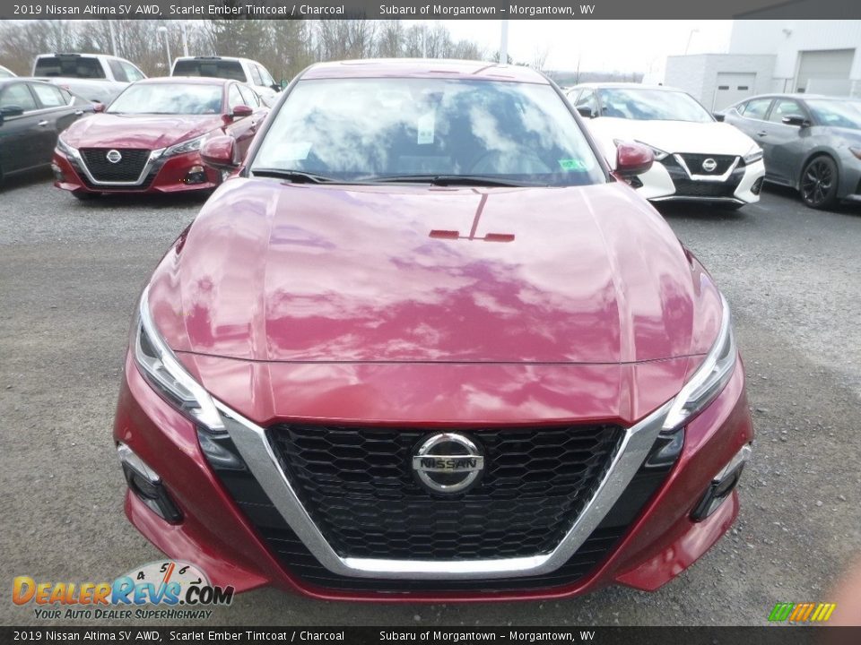 2019 Nissan Altima SV AWD Scarlet Ember Tintcoat / Charcoal Photo #9
