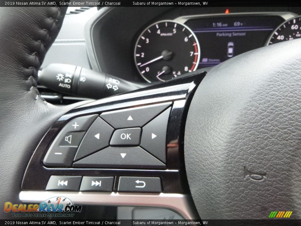 2019 Nissan Altima SV AWD Scarlet Ember Tintcoat / Charcoal Photo #19