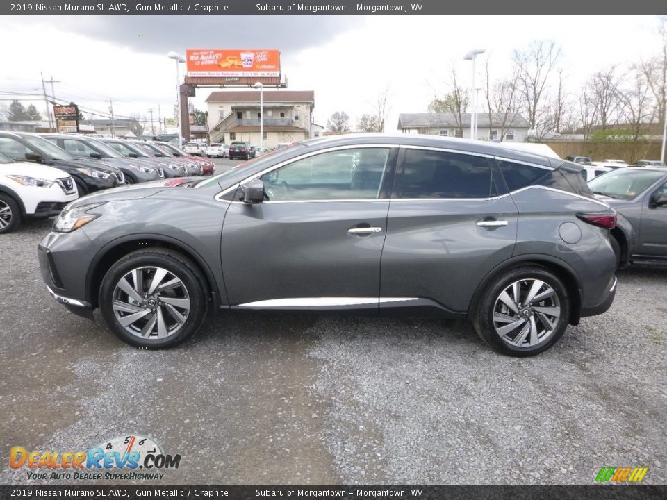 2019 Nissan Murano SL AWD Gun Metallic / Graphite Photo #7