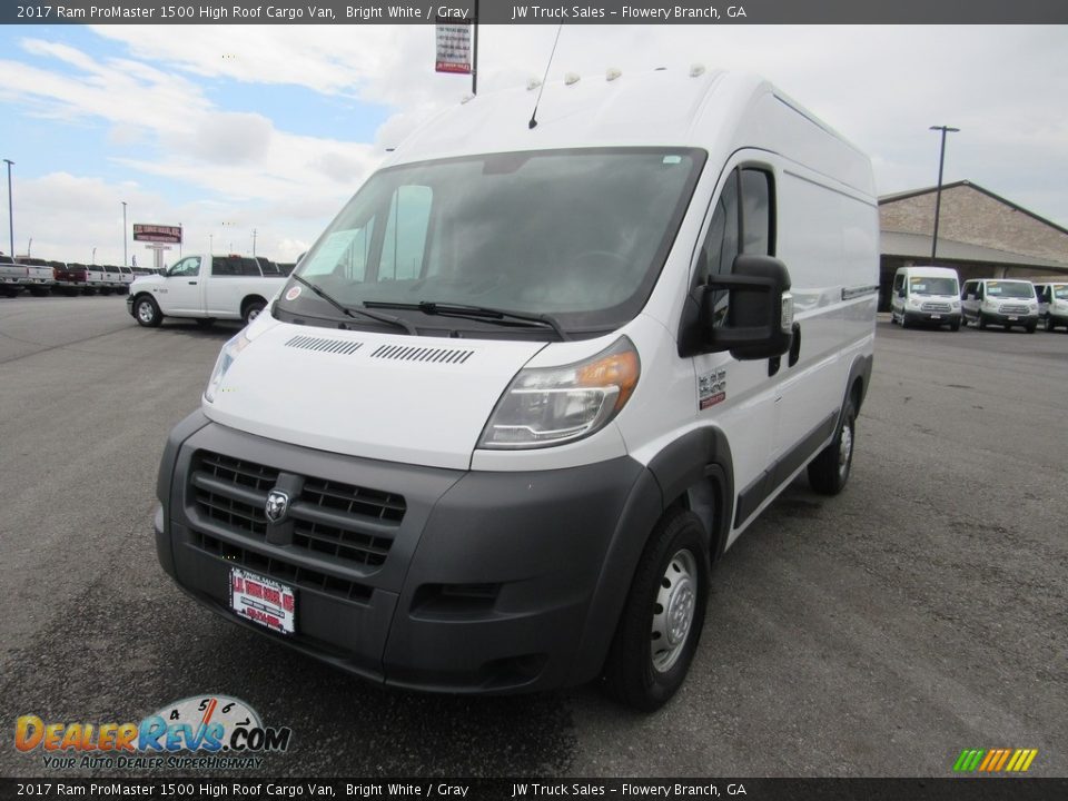 2017 Ram ProMaster 1500 High Roof Cargo Van Bright White / Gray Photo #1