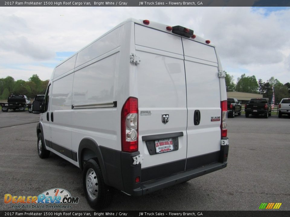 2017 Ram ProMaster 1500 High Roof Cargo Van Bright White / Gray Photo #3