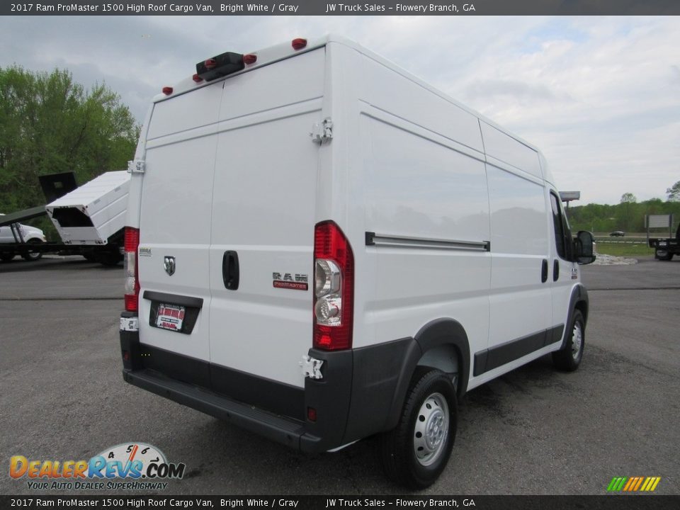 2017 Ram ProMaster 1500 High Roof Cargo Van Bright White / Gray Photo #5