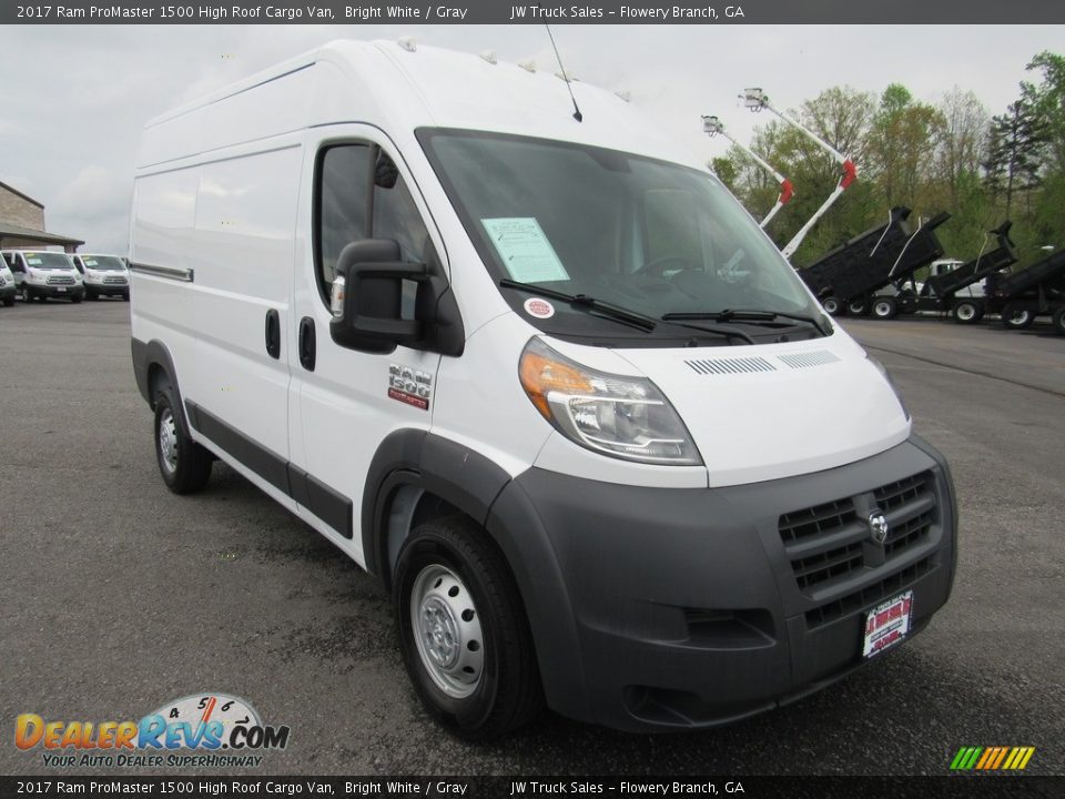 2017 Ram ProMaster 1500 High Roof Cargo Van Bright White / Gray Photo #7