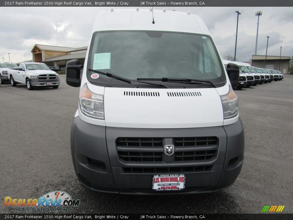 2017 Ram ProMaster 1500 High Roof Cargo Van Bright White / Gray Photo #8