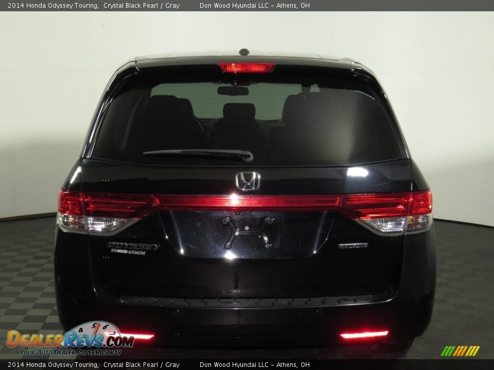 2014 Honda Odyssey Touring Crystal Black Pearl / Gray Photo #7