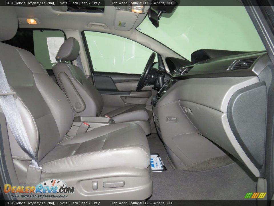 2014 Honda Odyssey Touring Crystal Black Pearl / Gray Photo #20