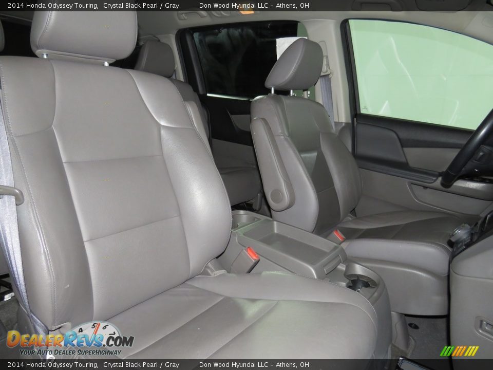 2014 Honda Odyssey Touring Crystal Black Pearl / Gray Photo #21
