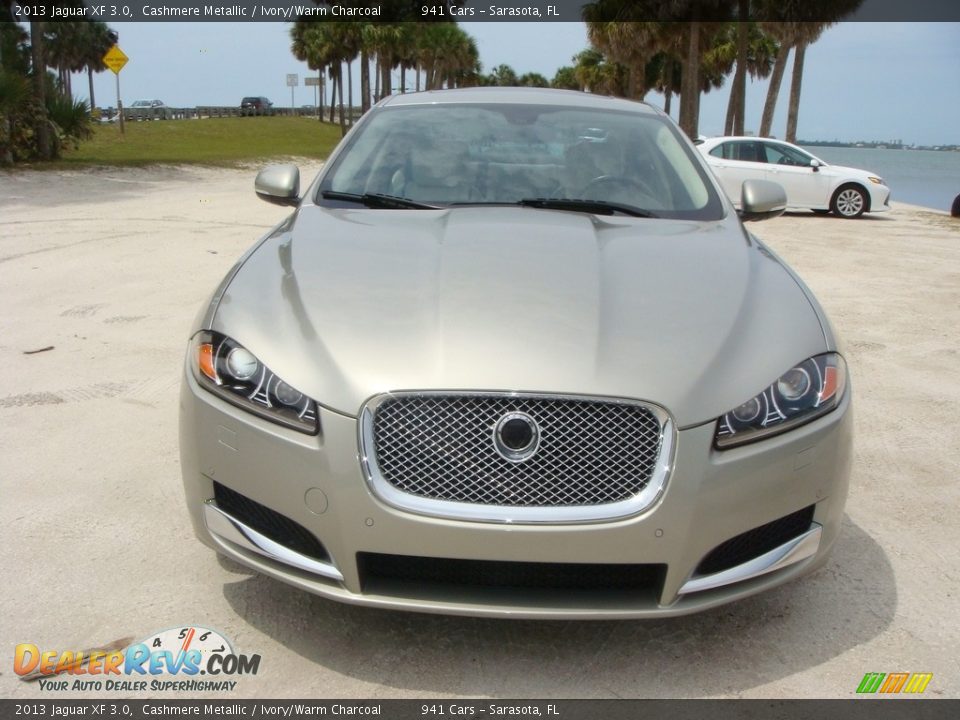 2013 Jaguar XF 3.0 Cashmere Metallic / Ivory/Warm Charcoal Photo #2